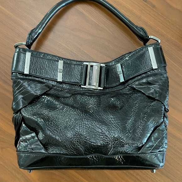 COPY - Burberry - Black Patent Leather Bag - Picture 7 of 8